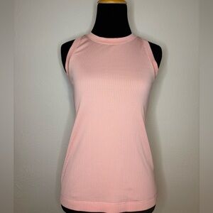 Calia by Carrie Underwood Pink Ribbed Tank Top Size Small